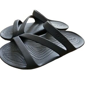 Crocs Kadee II Navy Strappy Sandals  Womens Relaxed Fit - W7